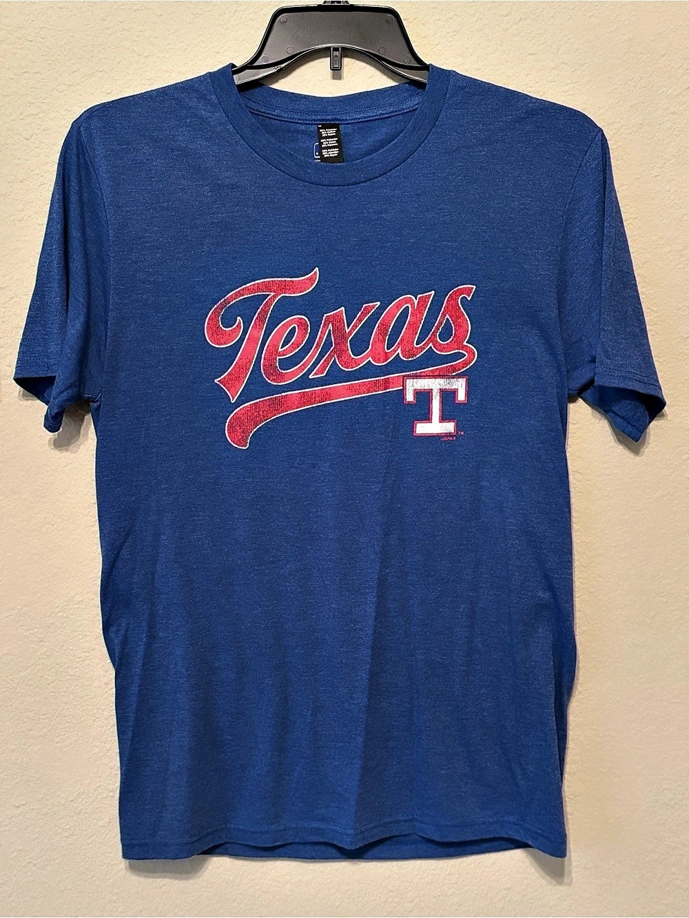 MLB Texas Rangers Graphic Tee Blue Medium